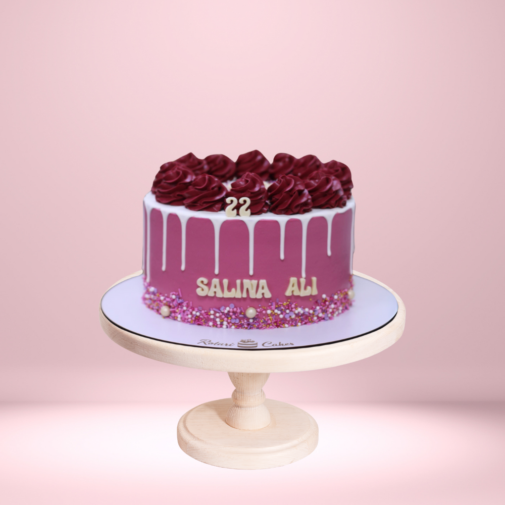 Pink Cake for Her – elegant design, for birthdays & anniversaries
