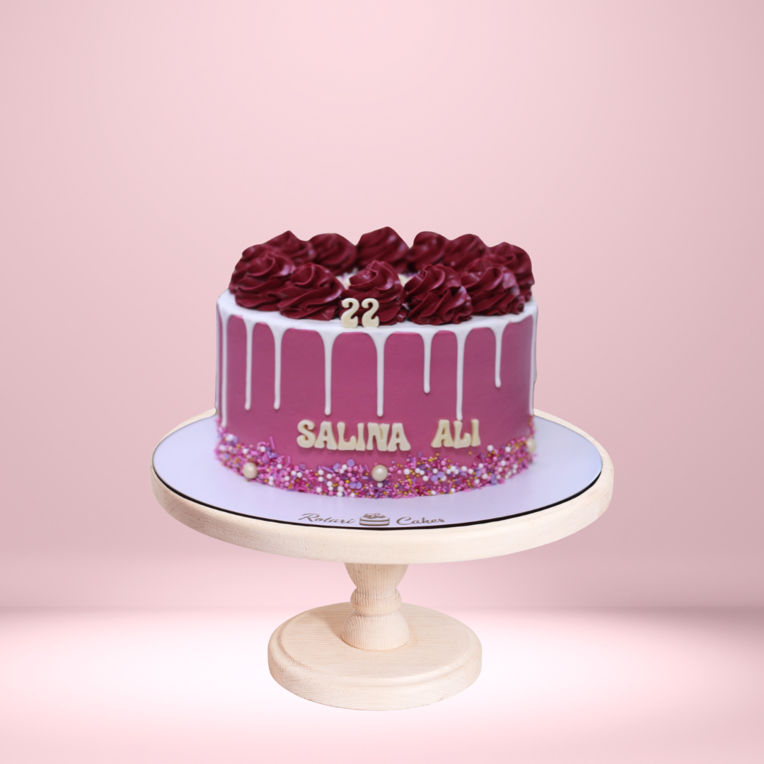 Pink Cake for Her – elegant design, for birthdays & anniversaries