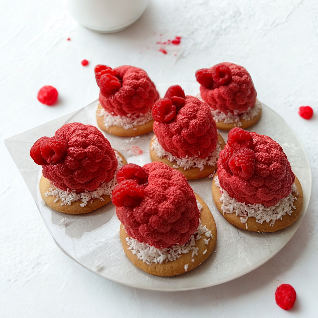 Raspberry mousse cake