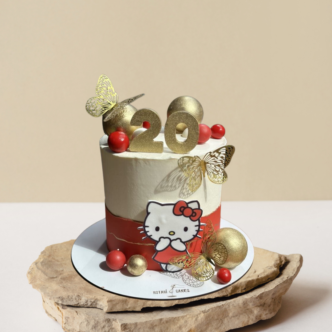 Hello Kitty Cake for girls 20th birthday