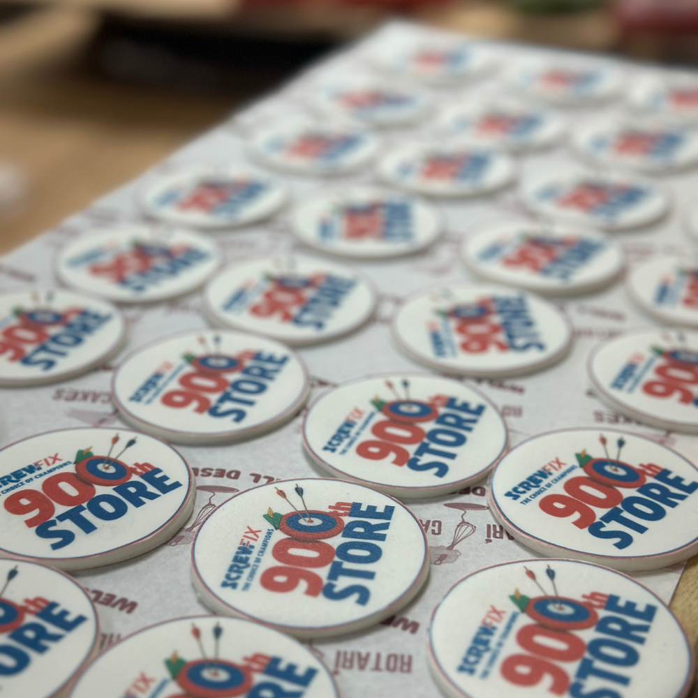 
                  
                    Custom logo cupcakes with edible business branding, ideal for corporate events
                  
                