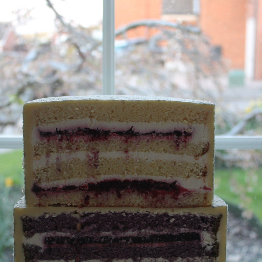 Two Tier Lavender Cake image 1