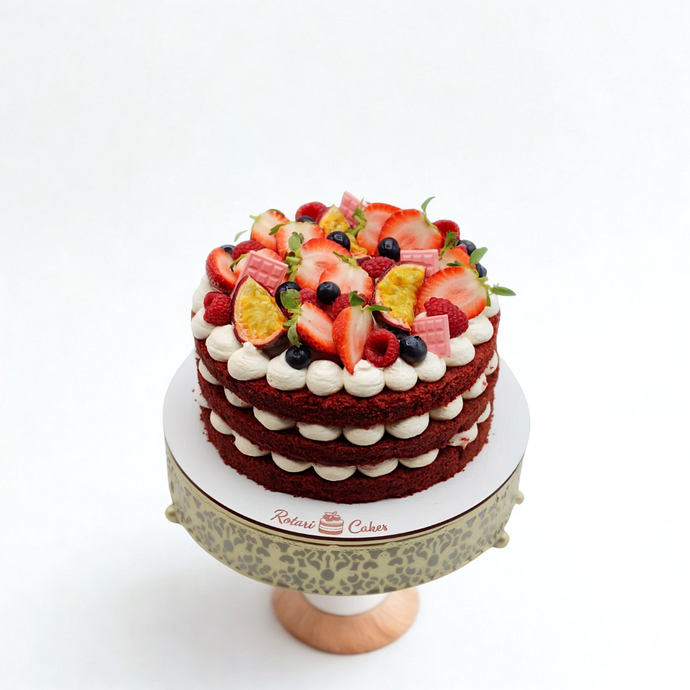 Red Velvet Naked cake for birthdays and anniversaries