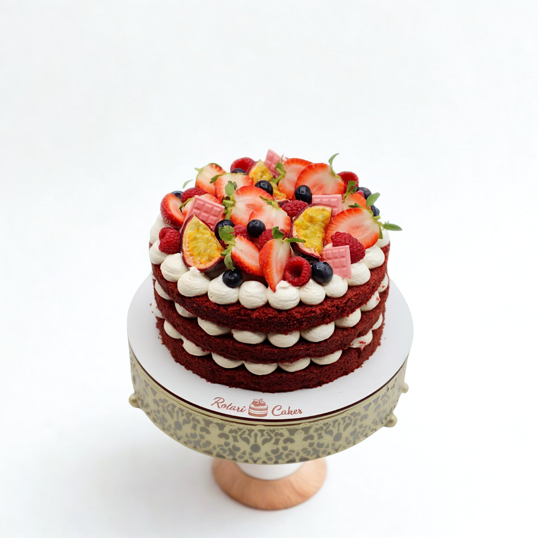 Red Velvet Naked cake for birthdays and anniversaries