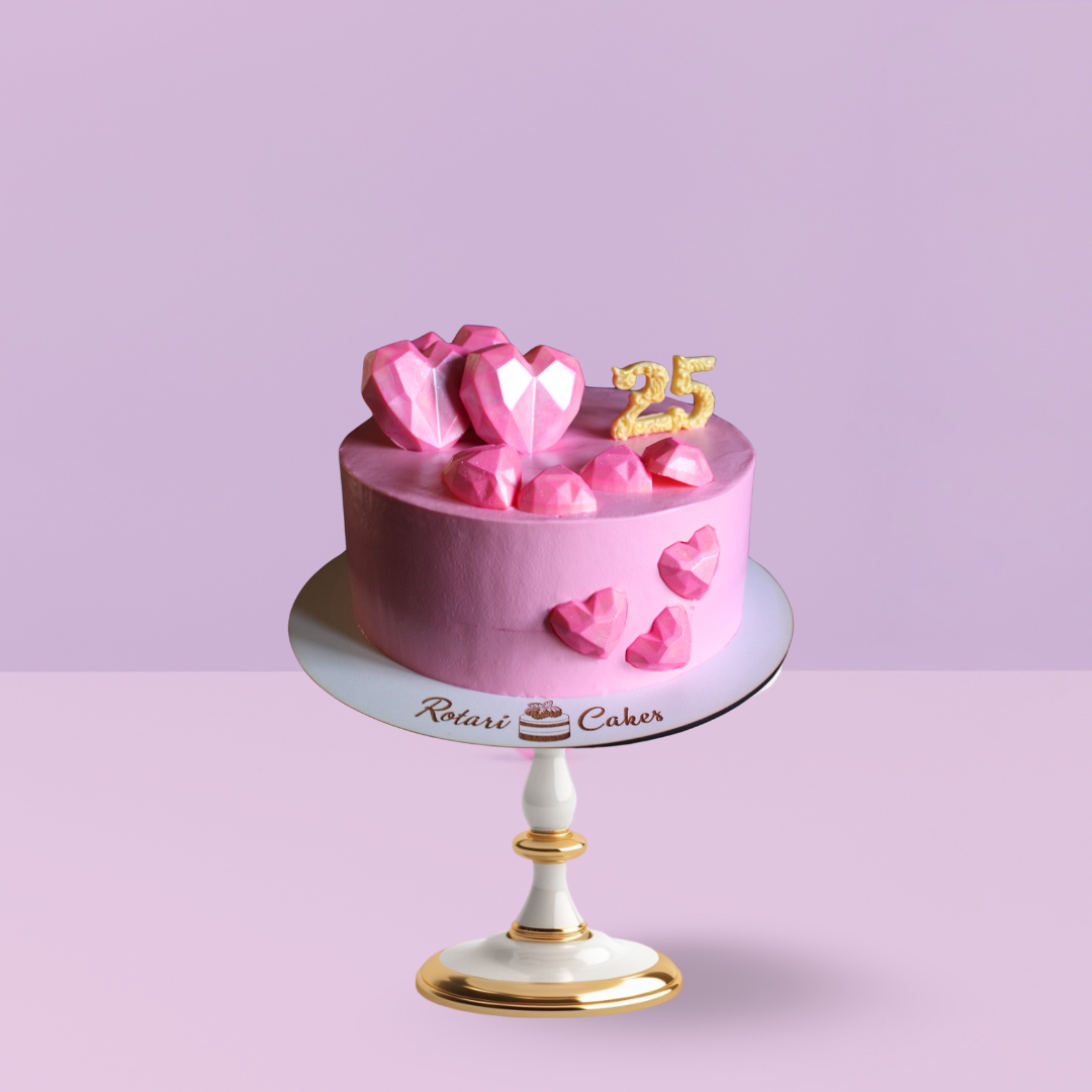 Raffaello Pink Cake for 25th birthday and girls birthday