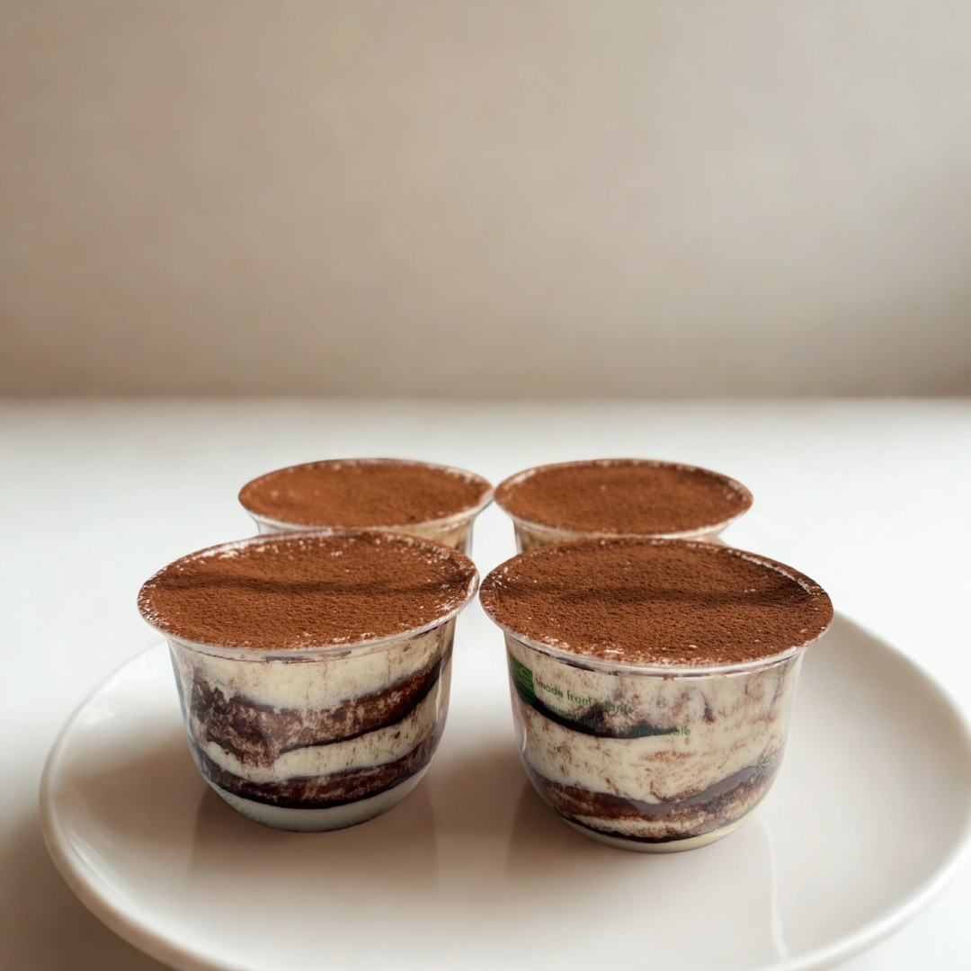 Tiramisu bottle as dessert