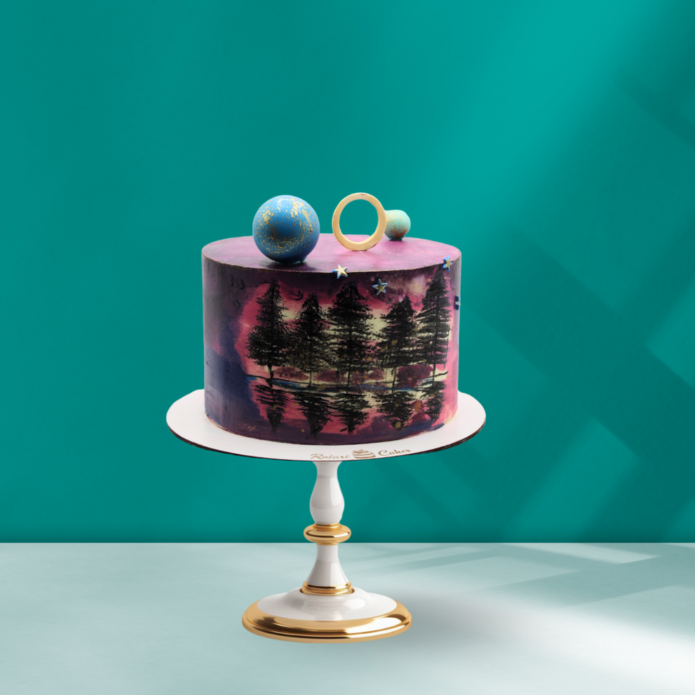 
                  
                    Raspberry Mousse/Jelly Cake in forrest theme for kids and youngers
                  
                