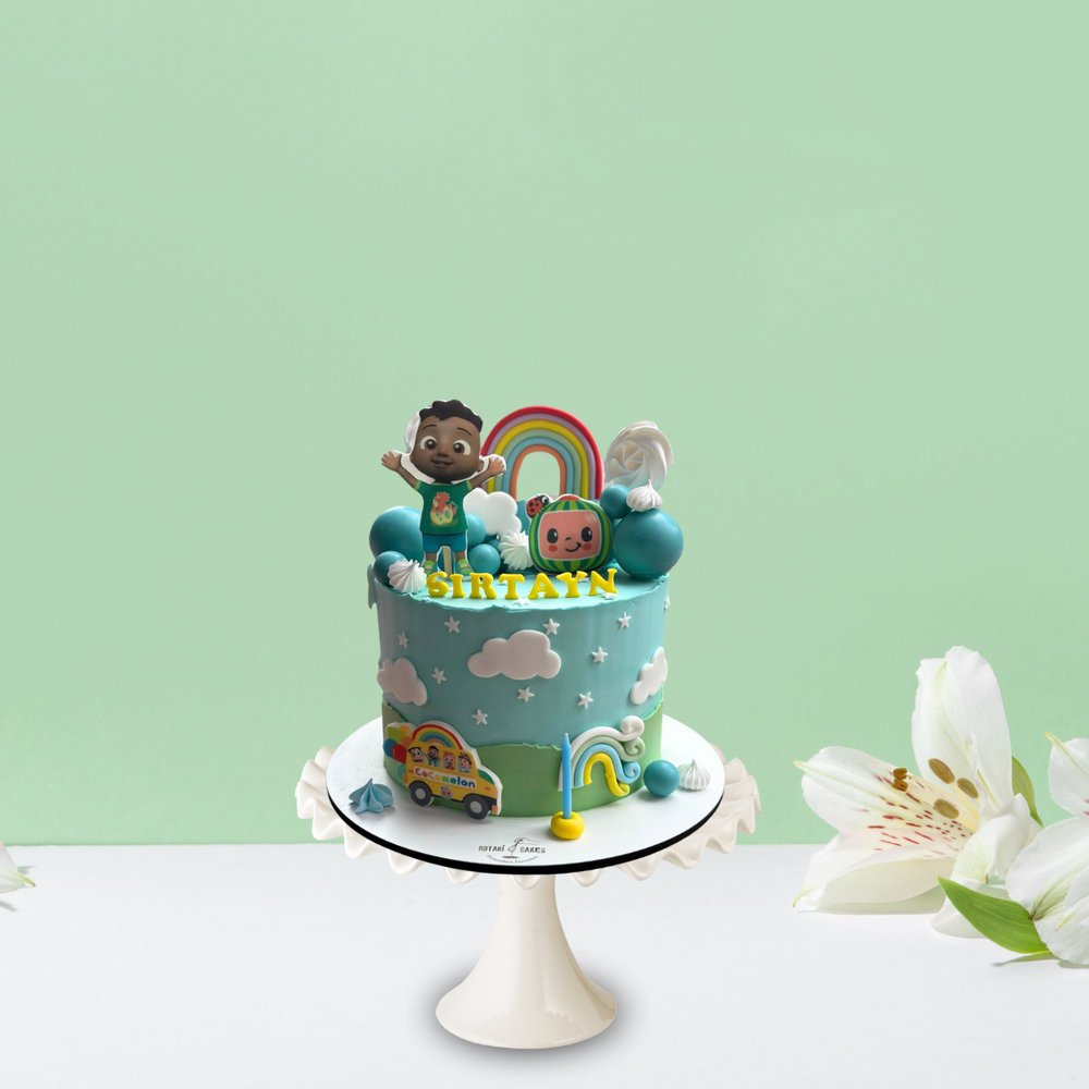 Cocomelon Cake for children birthdays and celebrations