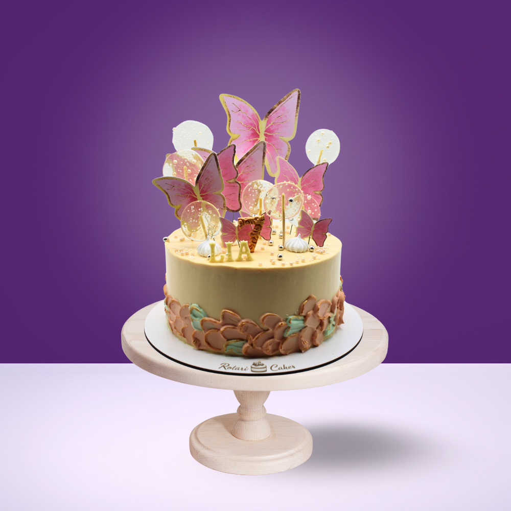 Orange Crunch Cake with a citrus-infused sponge and crunchy caramel topping for birthday