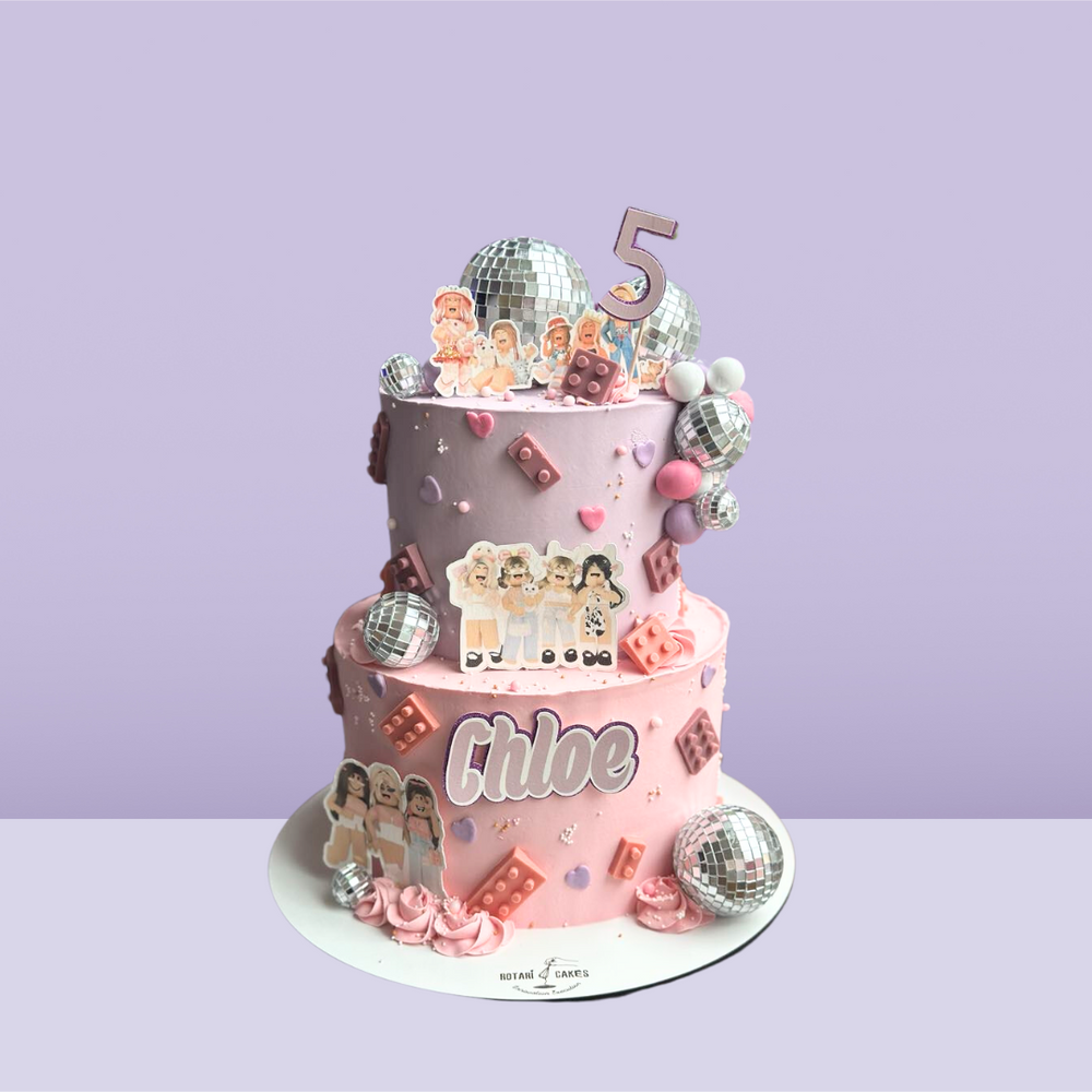 Disco cake for parties