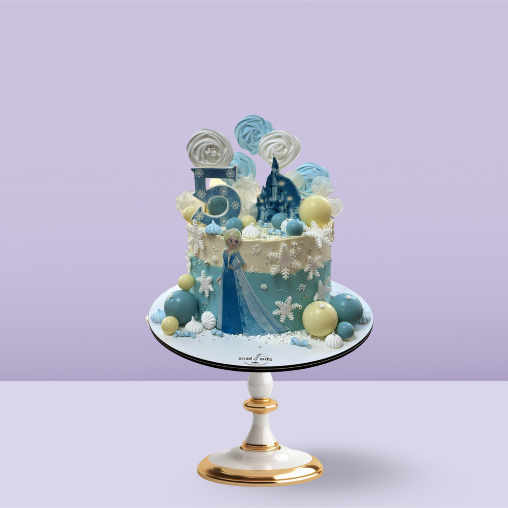 Elsa Theme cake image 0