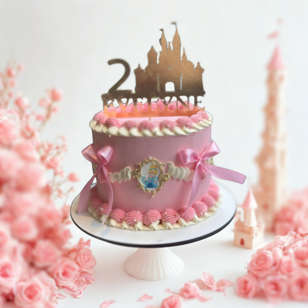 Disney princess theme cake for kids