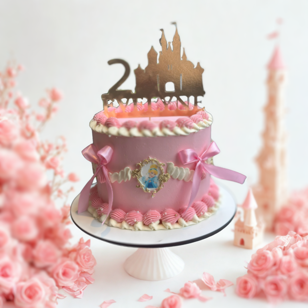 Disney princess theme cake for kids