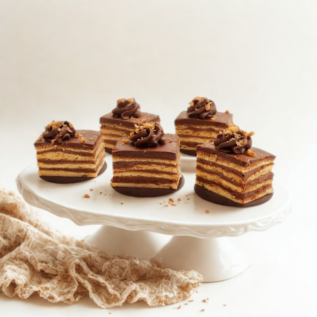 Dobos slice cake