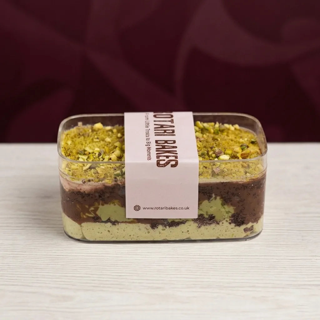 Dubai Chocolate & Pistachio cake jar for nationwide