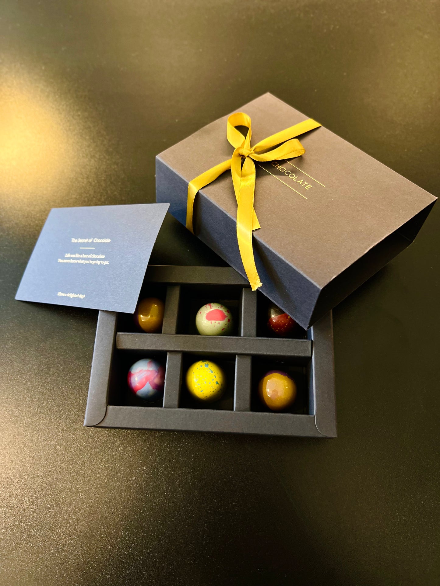 pralines box as a gift