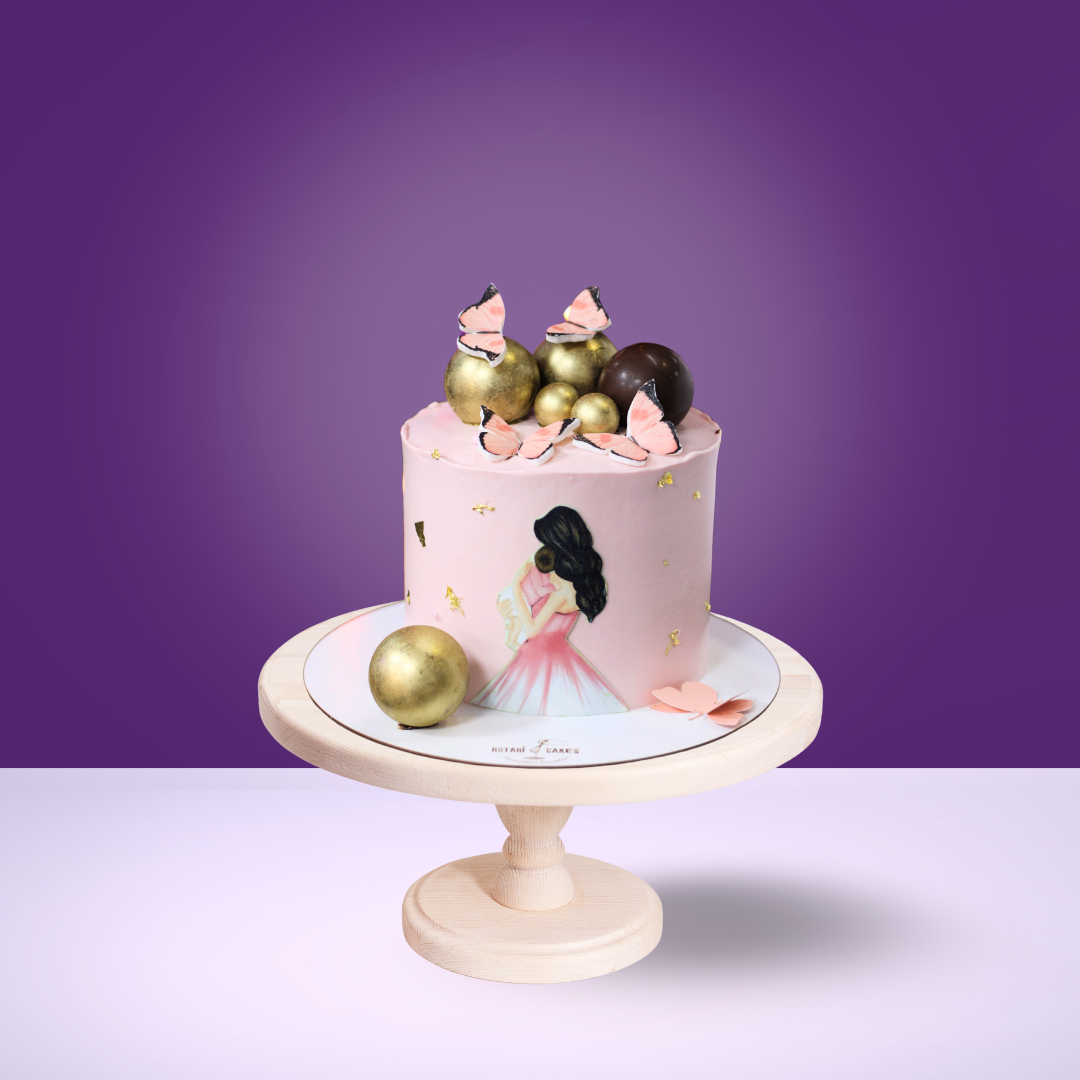 Mom & Daughter Cake for mother's day or mother birthday