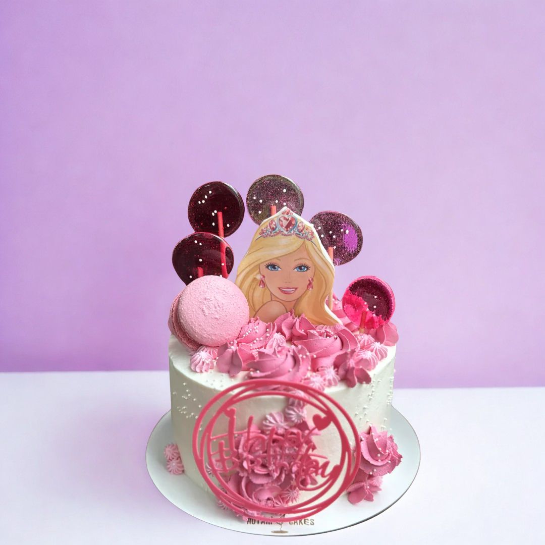 barbie theme cake for girls