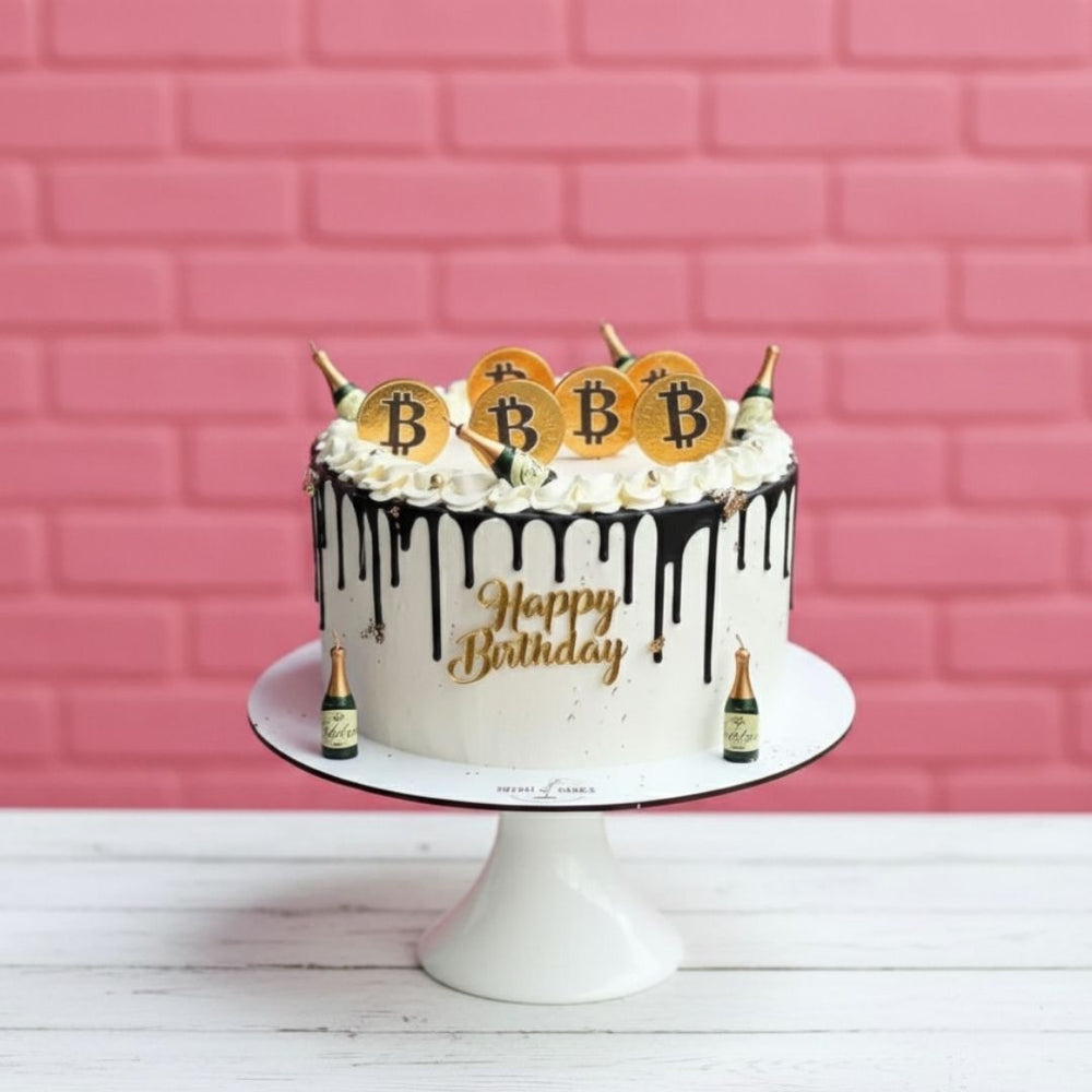 bitcoin theme cake