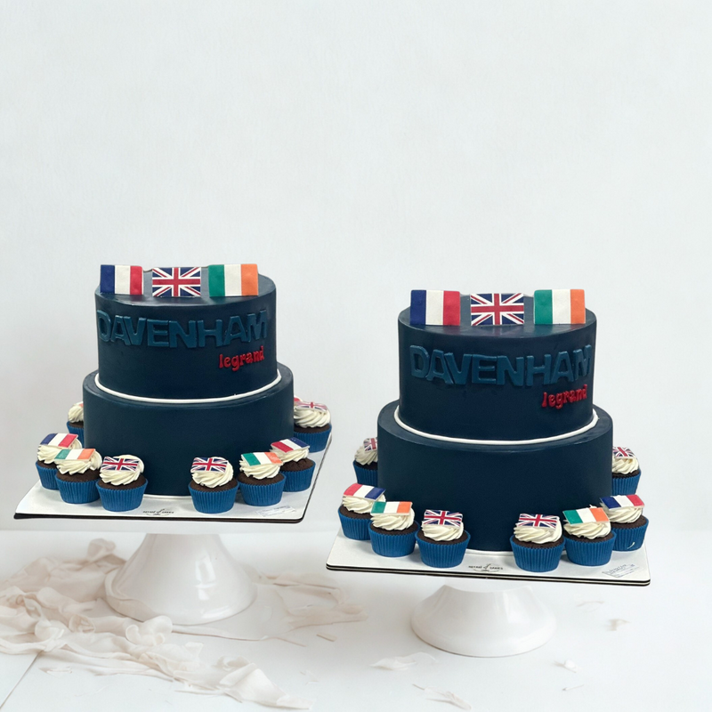 branded corporate cakes and cupcakes