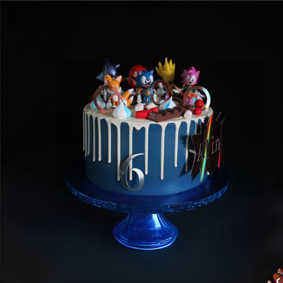 Raffaello Sonic Theme Cake image 0