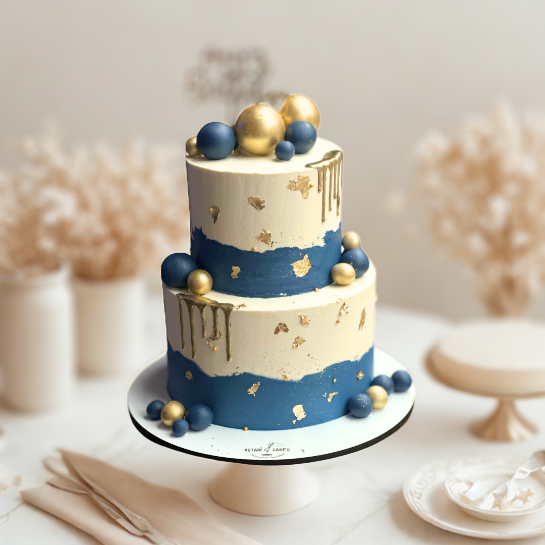 two-tier celebration cake (8x6 inch) for large events like birthdays or engagements
