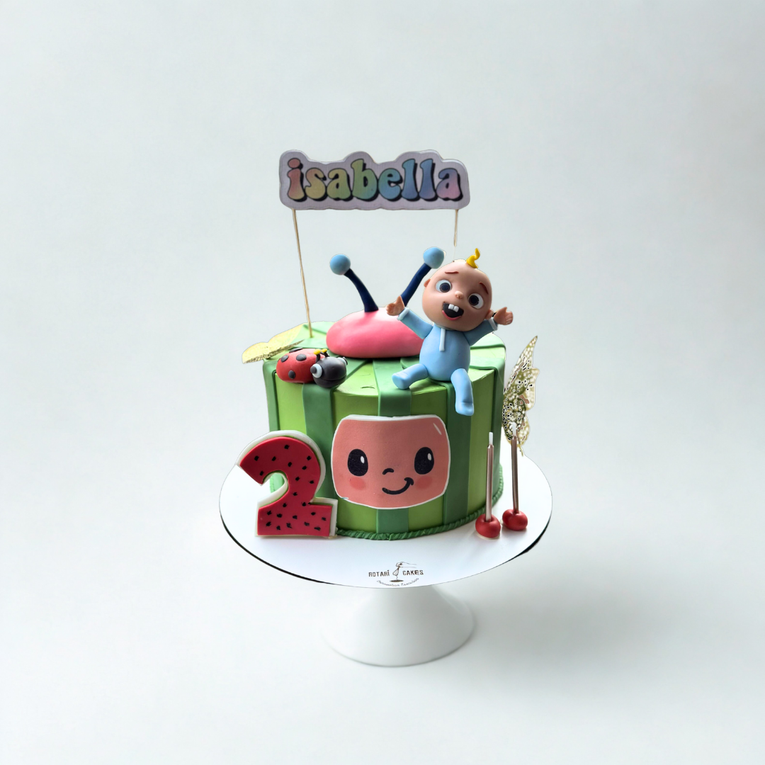cocomelon and watermelon cake for kids