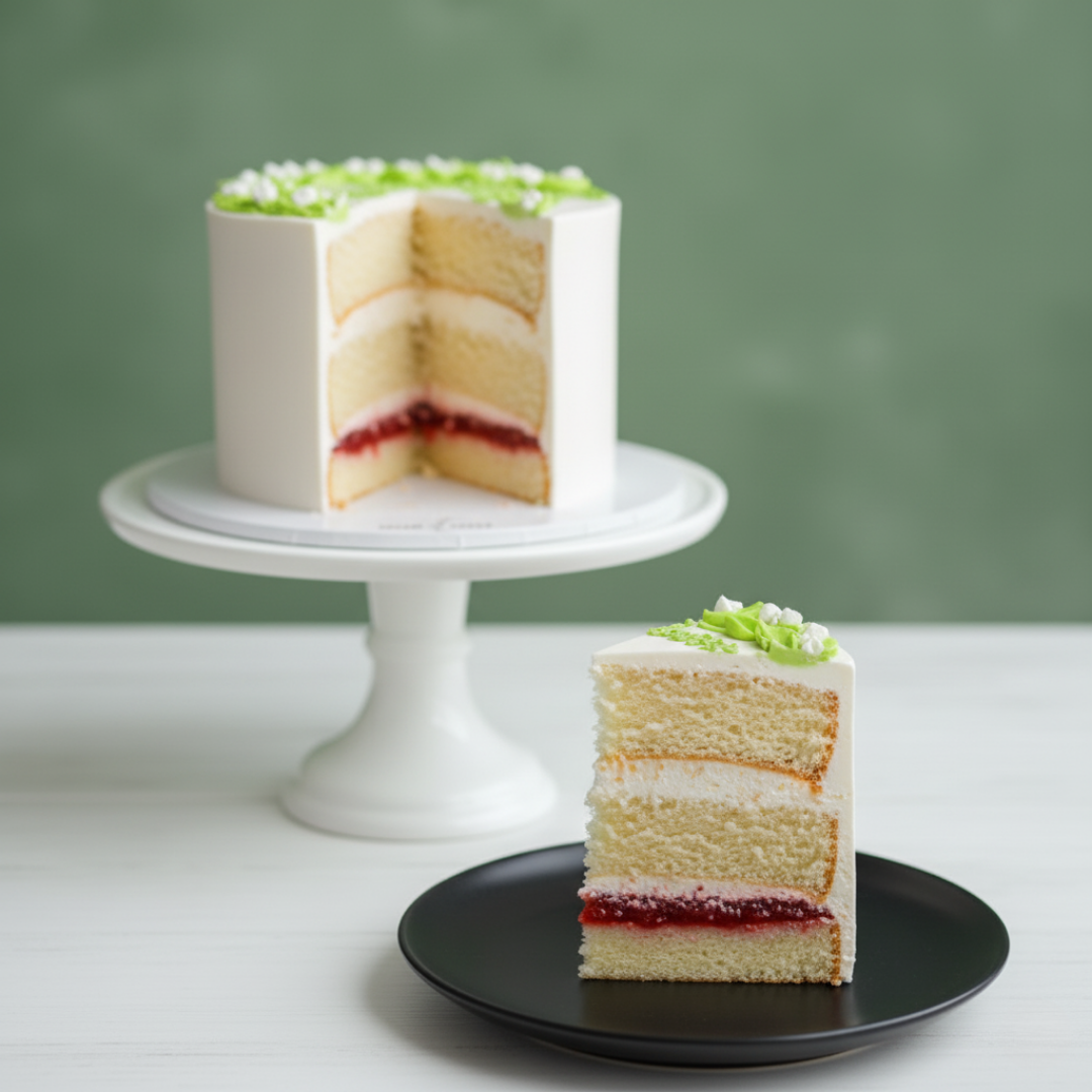 elegent white mini convallaria cake for birthdays