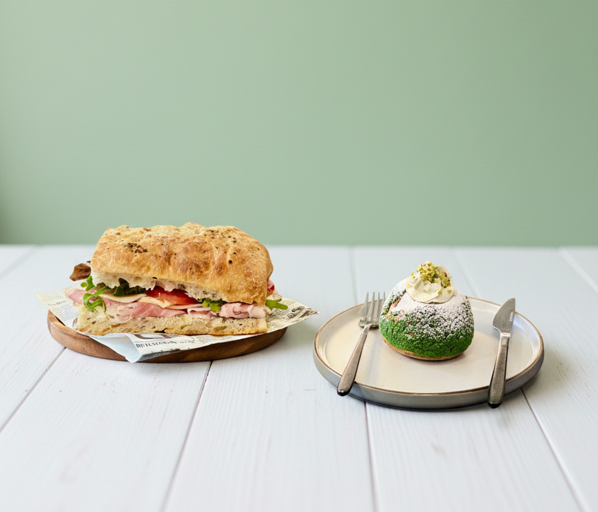 focaccia sandwich platter