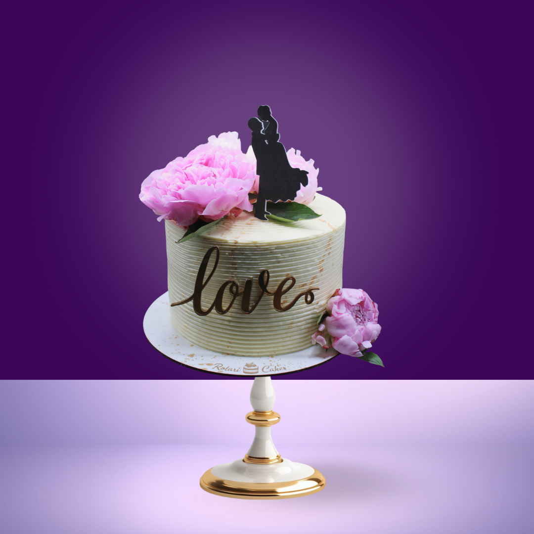 Raffaello Tropical with Passion Frut Cheesecake with love on it for girls