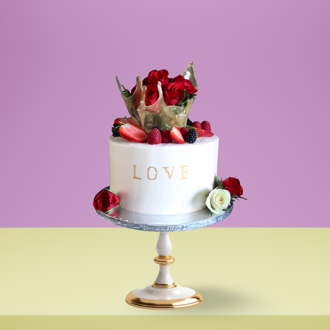 Love and Zest Cake by Rotari Bakes ideal for romantic or celebratory occasions.
