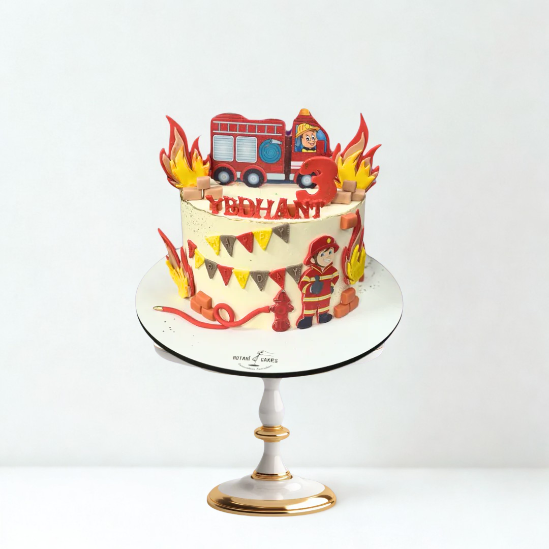 Fire Service Cake Fire Man Cake – Rotari bakes