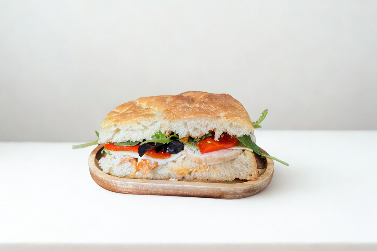 focaccia and ciabatta sandwiches in Nottingham
