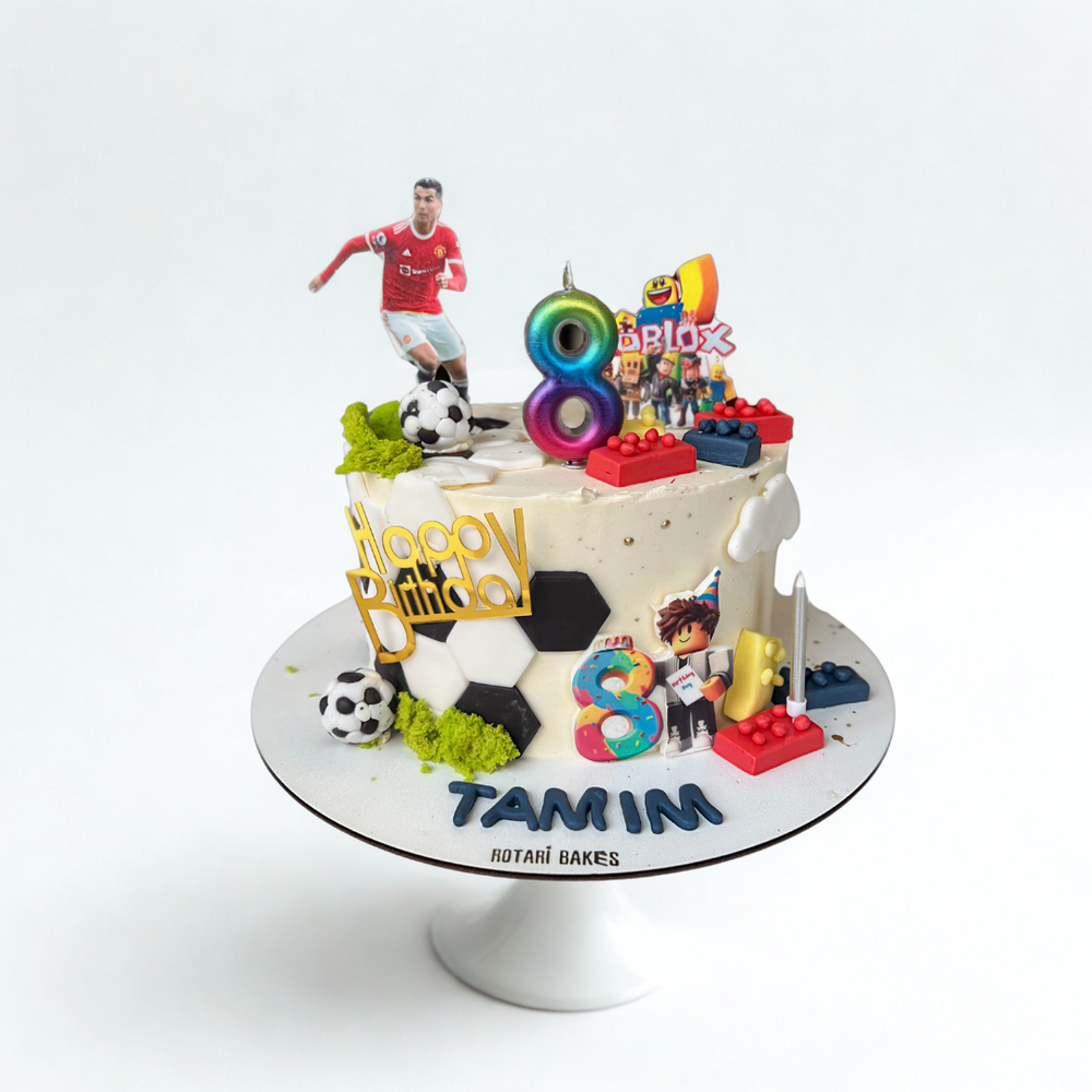 football theme cake for kids birthdays and parties