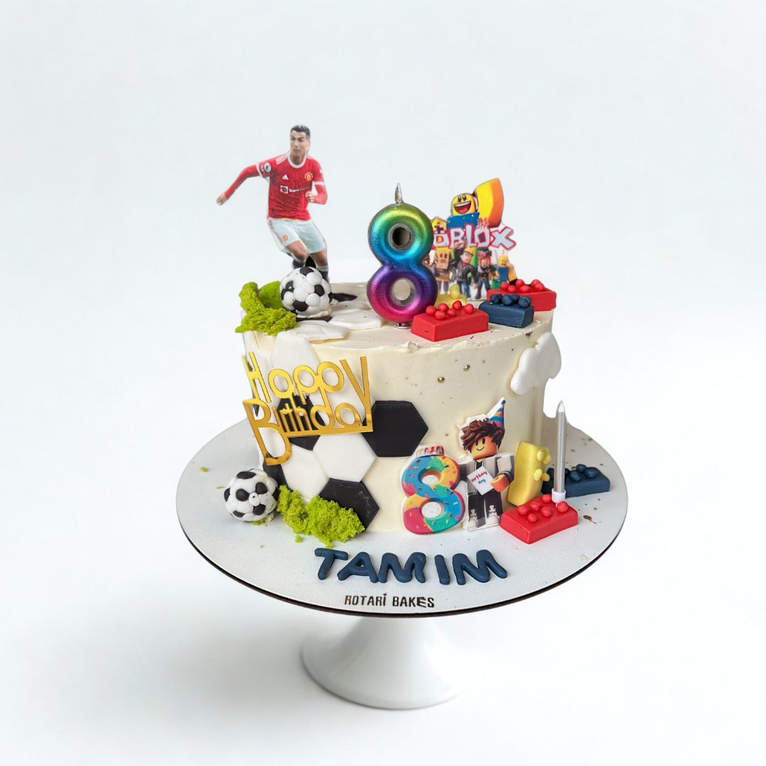 football theme cake for kids birthdays and parties