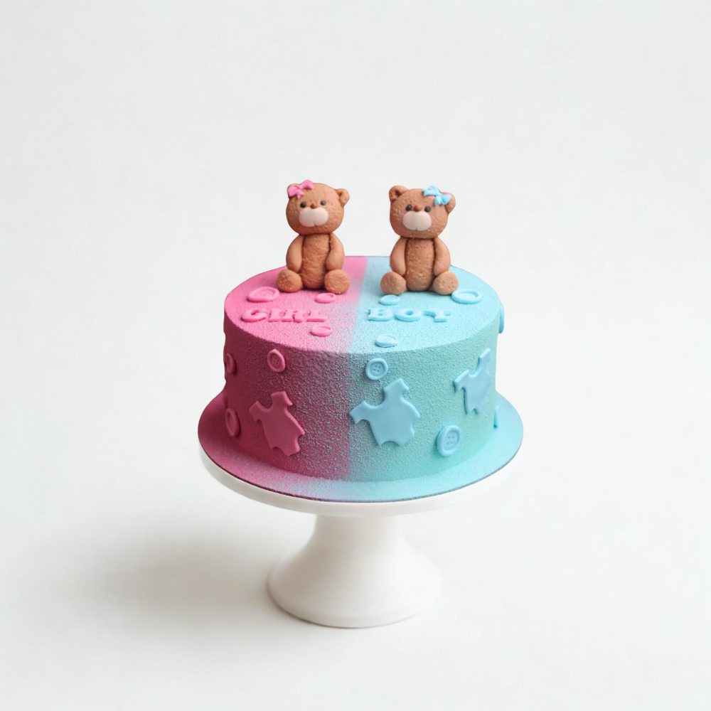 gender reveal cake