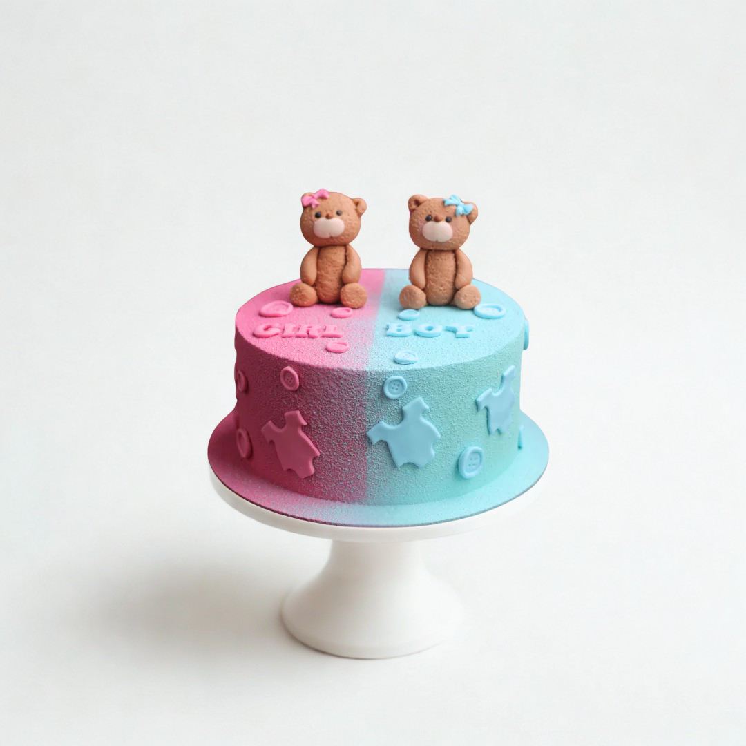 gender reveal cake