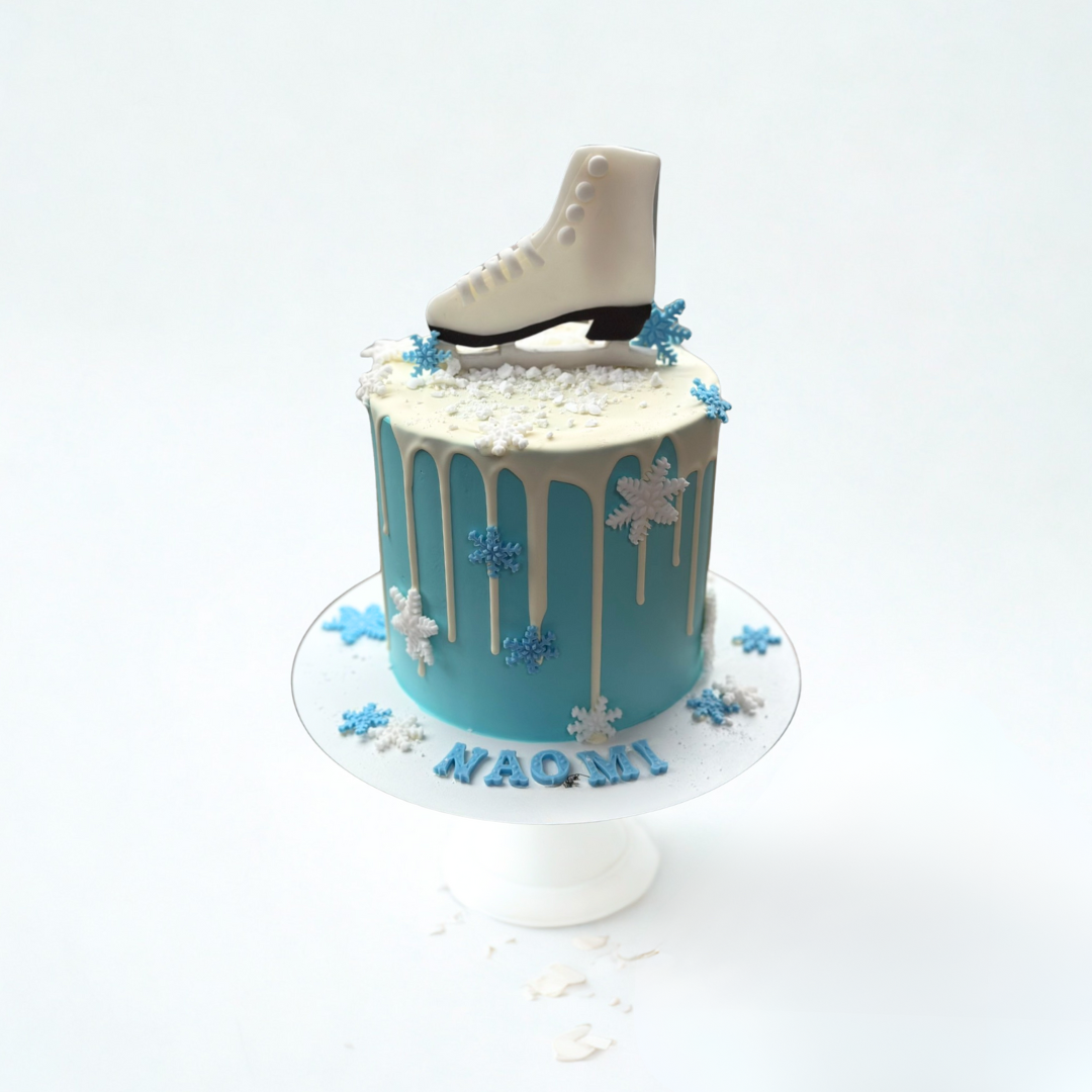 ice skating theme cake for birthdays 