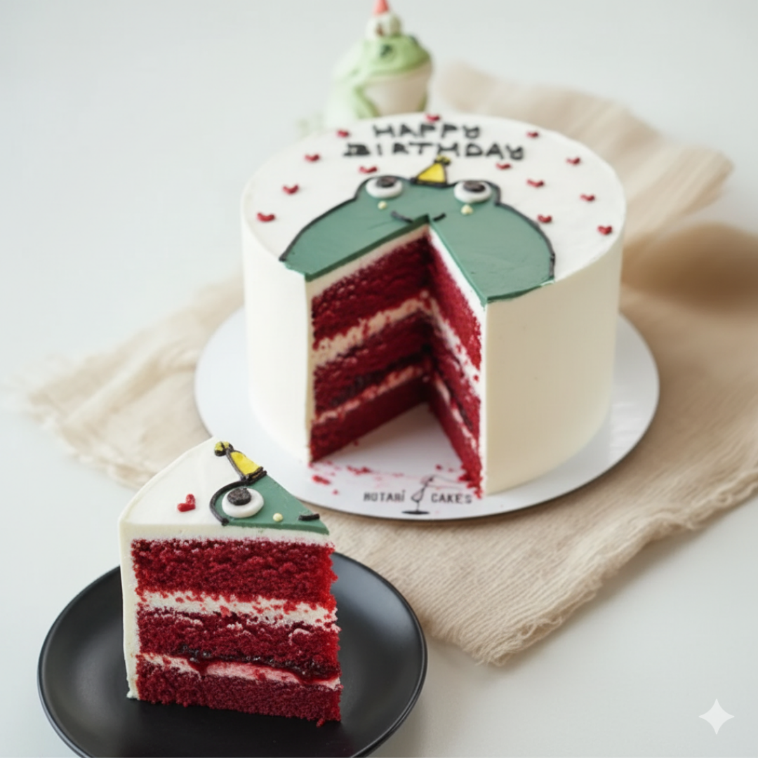 mini cake with red velvet flavour