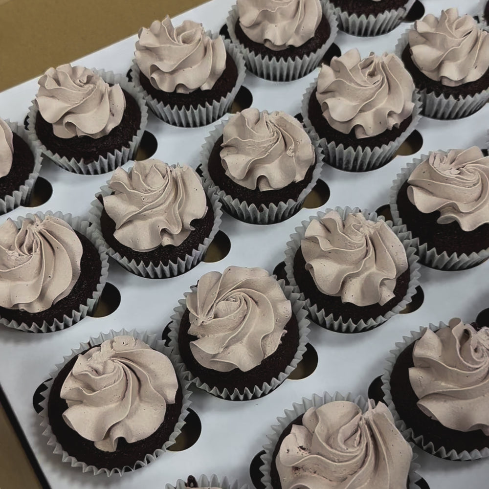 
                  
                    Load and play video in Gallery viewer, Custom logo cupcakes with edible business branding, ideal for corporate events
                  
                