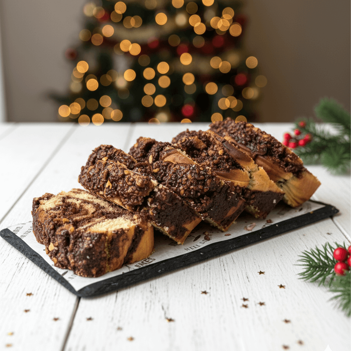 sweat babka bread  for Christmas celebration. 