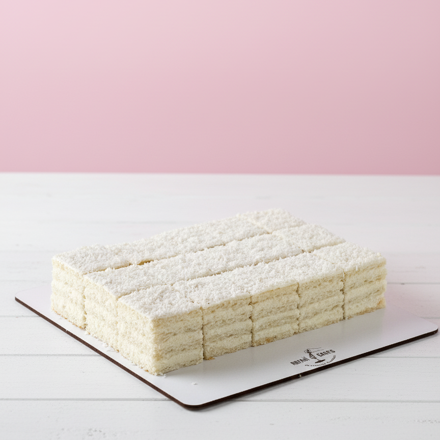 white snow cakes in a box